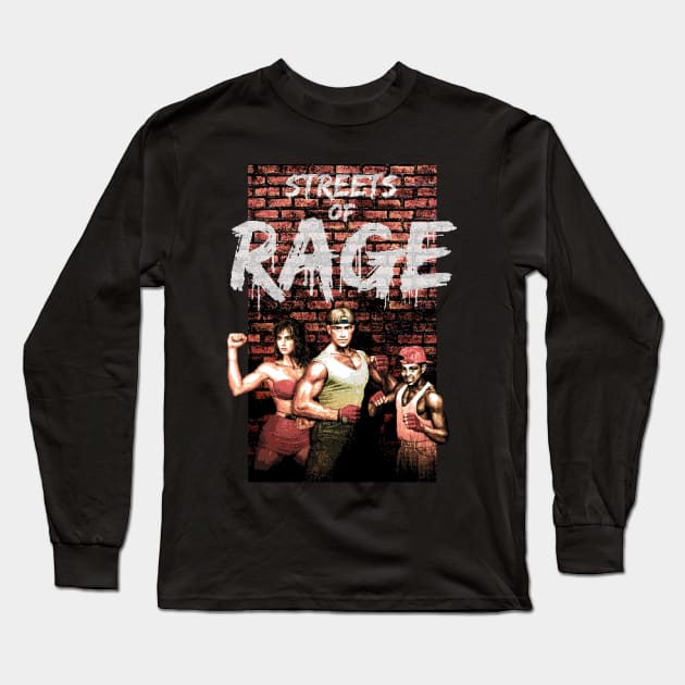 Streets of Rage 2 Long Sleeve T-Shirt by Bootleg Factory